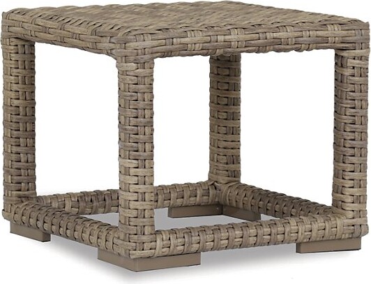 Sunset West Havana Outdoor End Table in Brown
