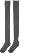 Thumbnail for your product : Hansel from Basel wool rib thigh high socks