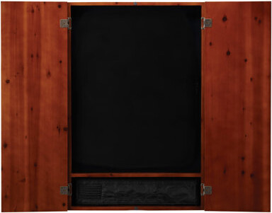 Viper Metropolitan Electronic Soft Tip Dartboard And Cabinet Bundle: Premium Set (800 Dartboard And Darts), Cinnamon Finish