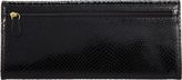 Thumbnail for your product : Barneys New York Python Ticket-Holder Wallet-Black