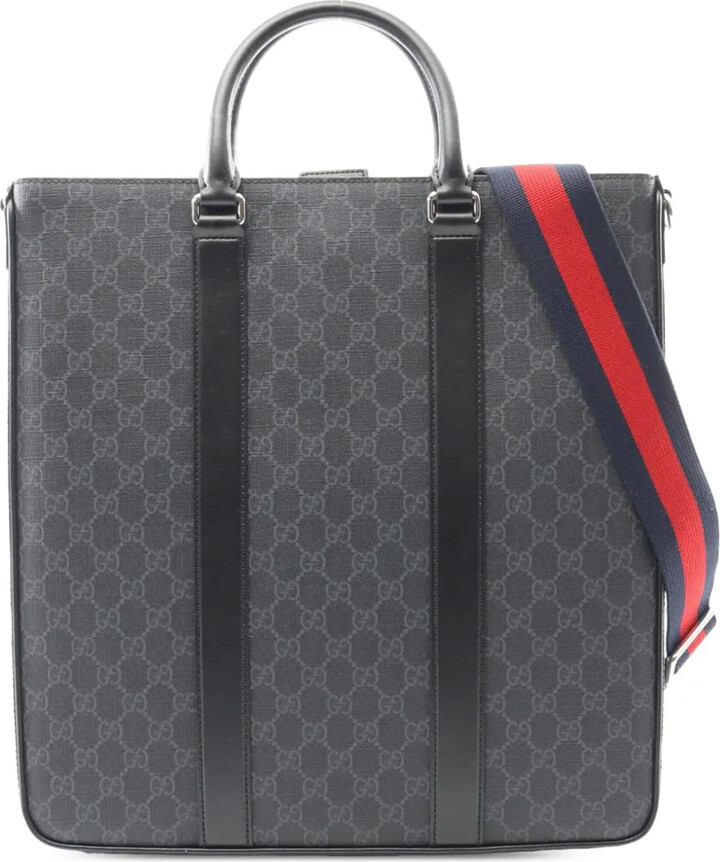 Gucci Pre-Owned 2016-2025 Large GG Supreme Web Tote satchel