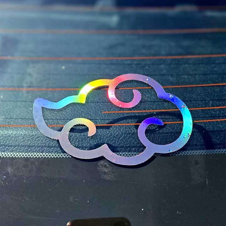 NONE Akatsuki Cloud Car Windows Vinyl Decals Red Ninja Anime Car Decals Decoration Die Cut Accessories