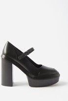 Thumbnail for your product : Clergerie Juna Leather Mary Jane Pumps - Black