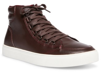 burgundy high top sneakers