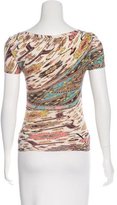 Thumbnail for your product : Roberto Cavalli Metallic-Accented Printed Top