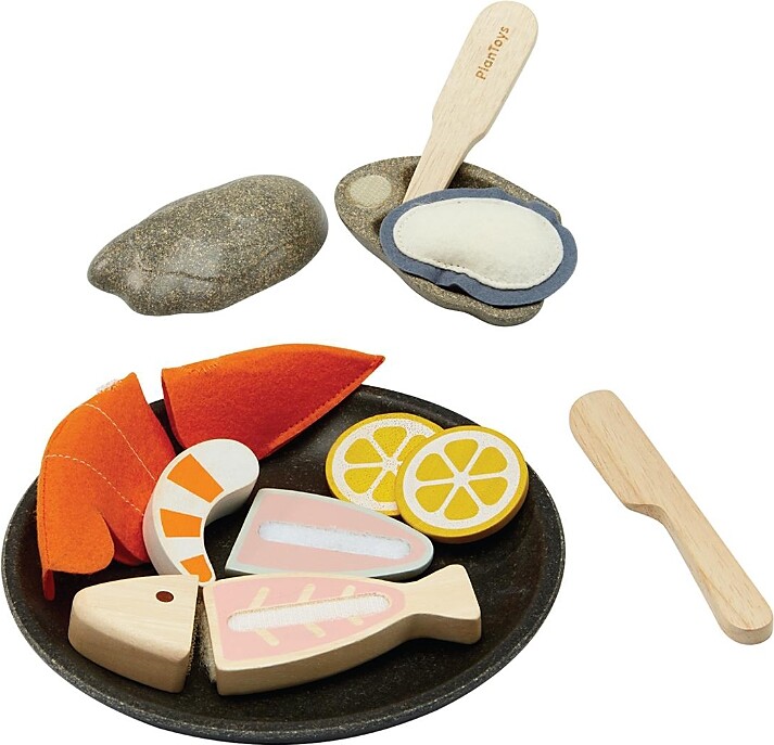 Plan Toys Unisex Seafood Platter Toy - Ages 2-4