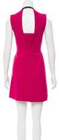 Thumbnail for your product : Yigal Azrouel Leather-Trimmed Mini Dress