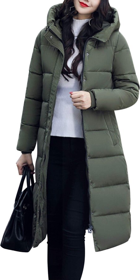 knee length padded jacket