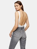 Thumbnail for your product : Topshop Scoop Back Body - Cream