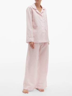 Emma Willis Zephirlino Gingham Cotton-blend Pyjamas - Pink Multi