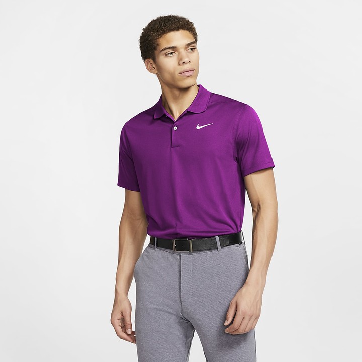 purple nike polo shirt