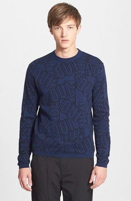 Kenzo 'Oui Non' Allover Jacquard Sweater