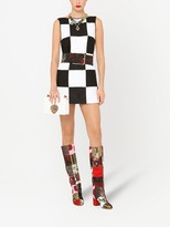 Thumbnail for your product : Dolce & Gabbana Patchwork Jacquard Sleeveless Dress