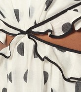 Thumbnail for your product : Zimmermann Lovestruck polka-dot linen-blend minidress