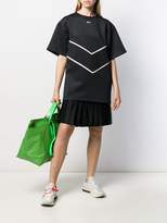Thumbnail for your product : Off-White pleated hem T-shirt dress