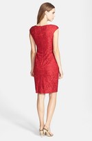 Thumbnail for your product : Jax Cap Sleeve Lace Sheath Dress