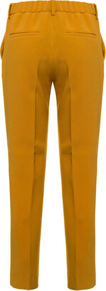 Alberto Biani Women's Mustard Colored Tailored Trousers