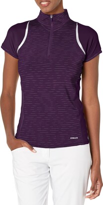 Cutter & Buck Women's Drytec UPF 50+ Short Sleeve Elite Contour Mock Jersey Shirt