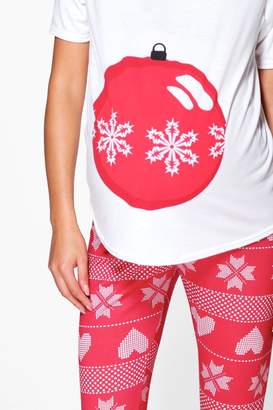 boohoo Maternity Vera Christmas Pyjama Set