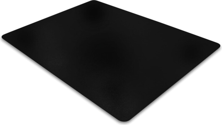 Floortex Advantagemat® Black Vinyl Rectangular Chair Mat for Carpets - 48" x 60"