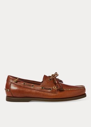 ralph lauren merton leather boat shoe