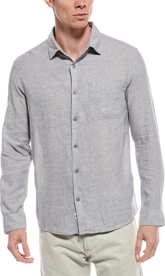 Mr.Swim Mr. Swim Linen-Blend Shirt