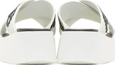 Thumbnail for your product : Kenzo White Platform Shower Shoe Sandals