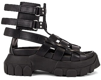 Rick Owens Hiking Tractor Sandal in Black - ShopStyle