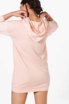 Thumbnail for your product : boohoo Isobel Lace Up Front Sweat Dress