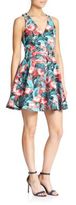 Thumbnail for your product : Elle Sasson Abigale Flamingo-Print Fit-&-Flare Dress