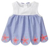Thumbnail for your product : Gymboree Size 3T Starfish Striped Sleeveless Tunic in Blue/White