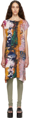 Issey Miyake Multicolor Paint Crush Dress