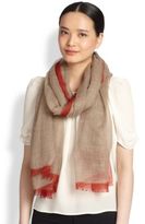 Thumbnail for your product : Bajra Contrast Border Cashmere Scarf