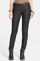 Thumbnail for your product : Free People Faux Leather Skinny Moto Pants