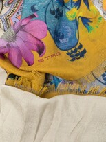 Thumbnail for your product : Etro Floral-Print Knitted Scarf