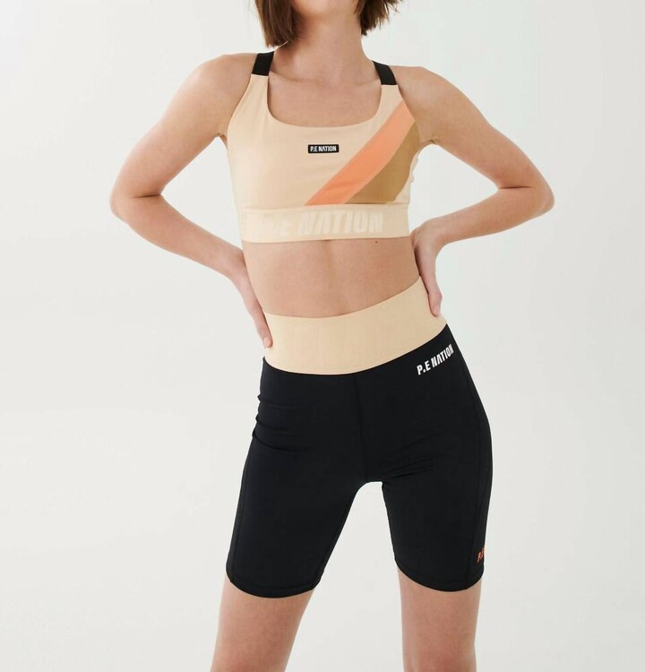 P.E Nation Comeback Sports Bra In Wheat