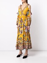 Thumbnail for your product : Camilla Floral Wrap Maxi Silk Dress