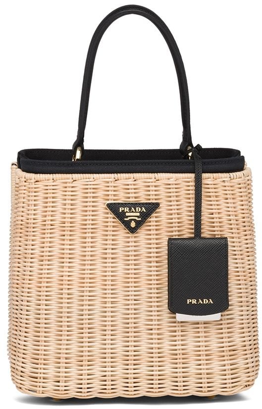 prada rattan bag