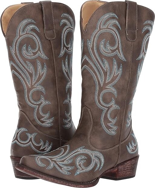 Roper Riley Women's Dress Shoes Brown Faux Leather 1 : 10 M, Synthetic