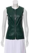 Thumbnail for your product : Cédric Charlier Vegan Leather Sleeveless Top