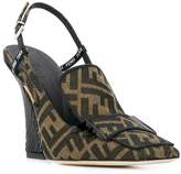 Thumbnail for your product : Fendi FFreedom slingback pumps