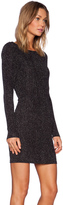 Thumbnail for your product : Bobi Metallic Long Sleeve Boucle Dress