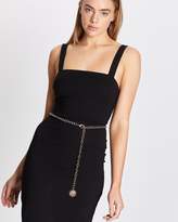 Thumbnail for your product : Missguided Belly Chain with Coin Pendant Necklace