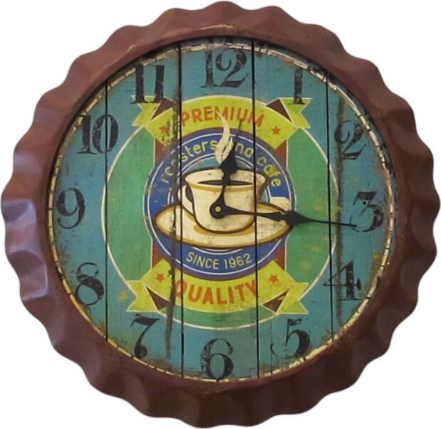 Kare Design Coffee Motif Vintage Wall Clock