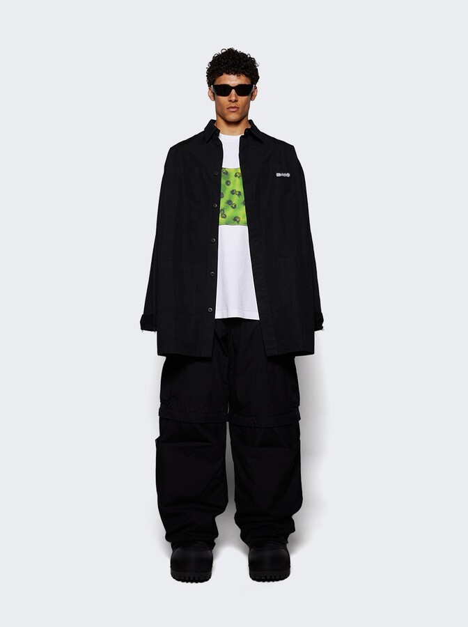 032c Intermission Cargo Overshirt Black