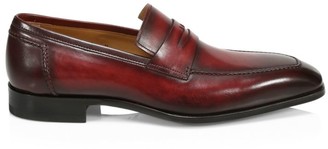 Saks Fifth Avenue COLLECTION BY MAGNANNI Burnished Leather Loafers