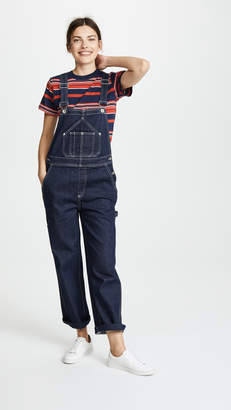 Rag & Bone JEAN Patched Dungaree Overalls