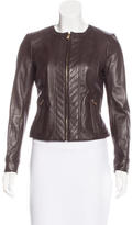 Thumbnail for your product : Tory Burch Leather Collarless Jacket