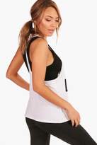 Thumbnail for your product : boohoo Erin Fit Girl Gains Slogan Workout Vest