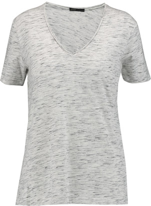 Maje Slub cotton-blend jersey T-shirt